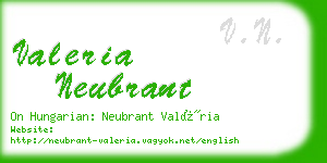 valeria neubrant business card